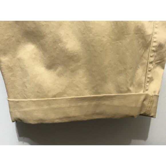 Lane Bryant Womens Plus Size 28 Khaki Tan Capri Pants Roll Cuff New - Picture 9 of 9